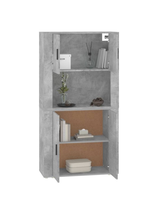 Skříň highboard betonově šedá kompozitní dřevo