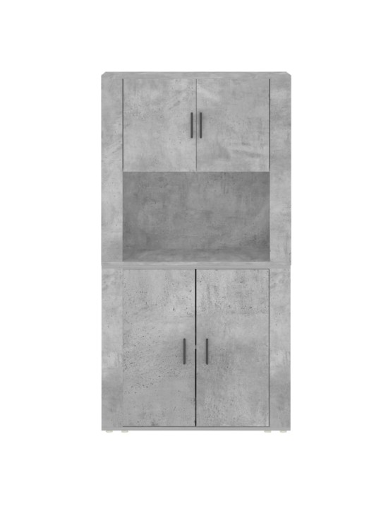 Skříň highboard betonově šedá kompozitní dřevo