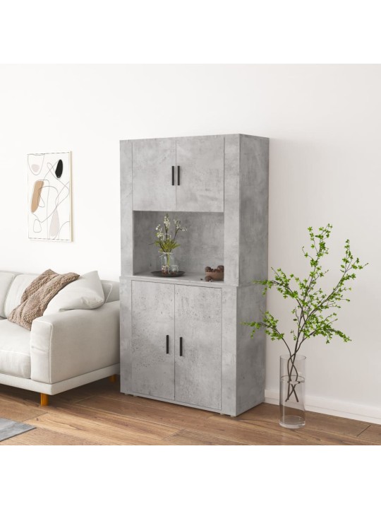 Skříň highboard betonově šedá kompozitní dřevo