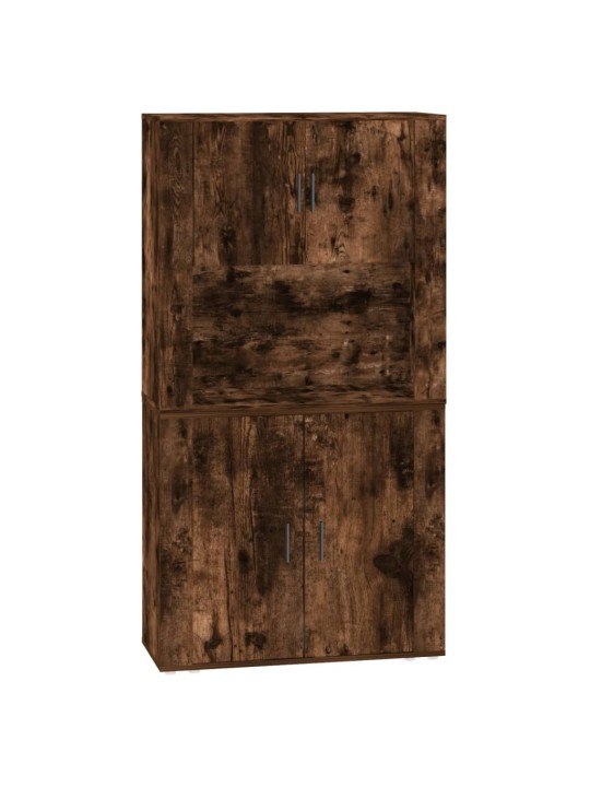 Skříň highboard kouřový dub kompozitní dřevo