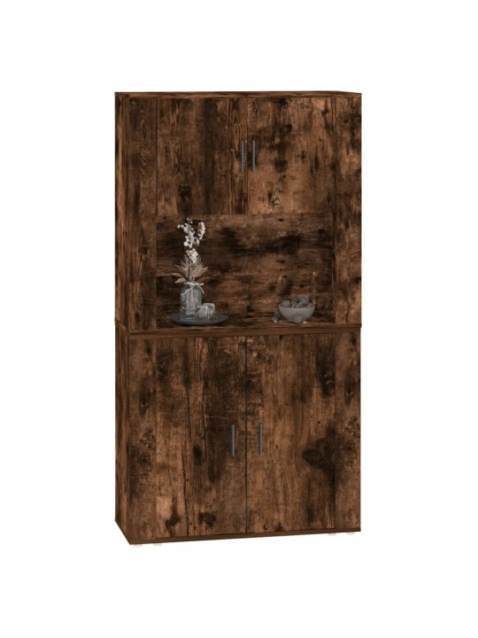 Skříň highboard kouřový dub kompozitní dřevo
