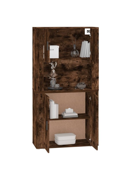 Skříň highboard kouřový dub kompozitní dřevo