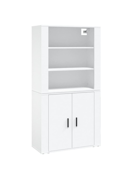 Skříň highboard bílá kompozitní dřevo