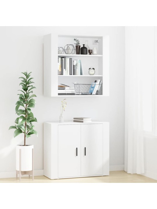 Skříň highboard bílá kompozitní dřevo