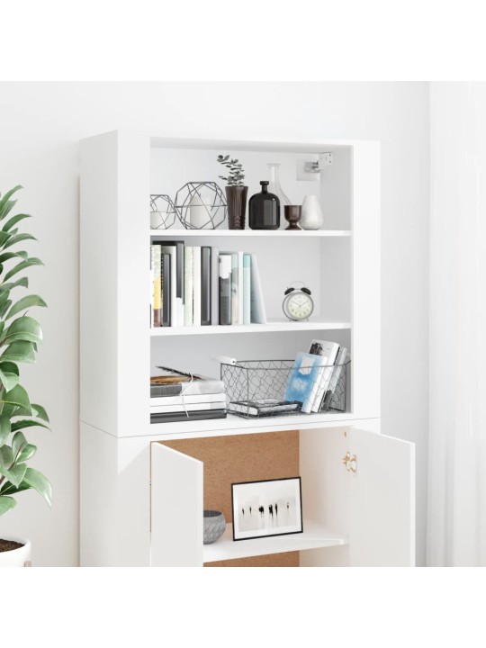 Skříň highboard bílá kompozitní dřevo