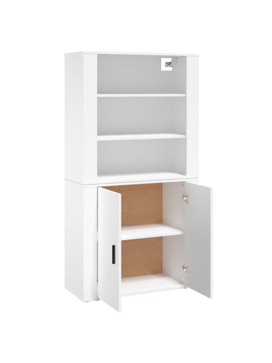 Skříň highboard bílá kompozitní dřevo