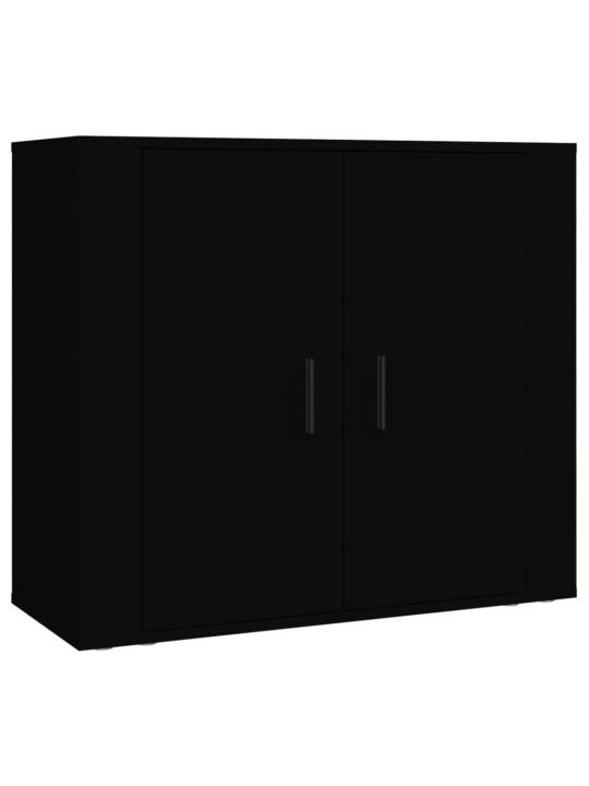 Skříň highboard černá kompozitní dřevo