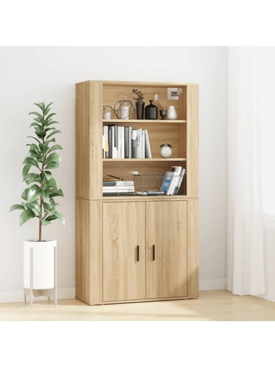 Skříň highboard dub sonoma kompozitní dřevo