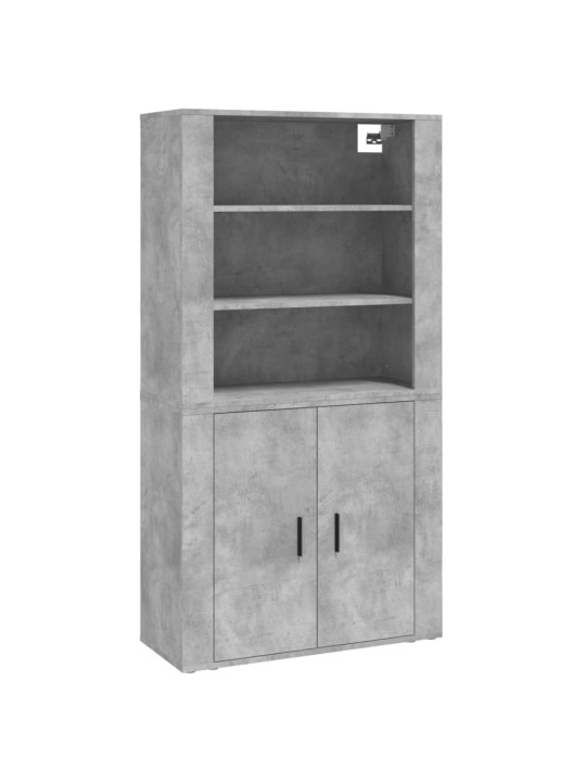 Skříň highboard betonově šedá kompozitní dřevo