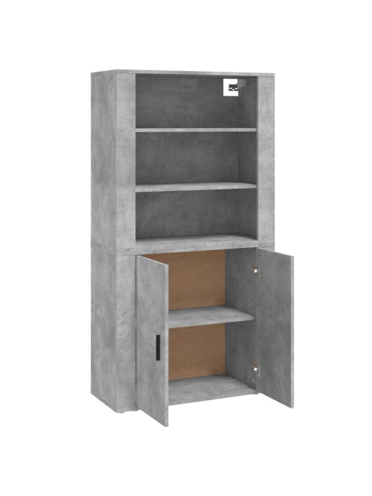 Skříň highboard betonově šedá kompozitní dřevo
