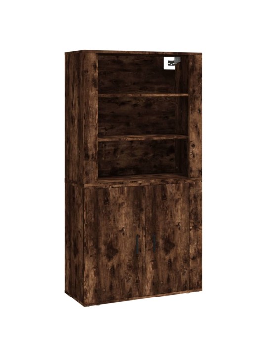 Skříň highboard kouřový dub kompozitní dřevo