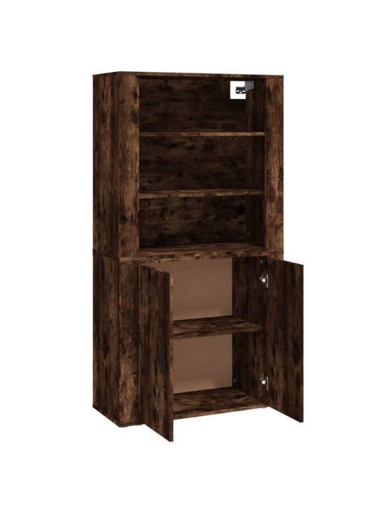 Skříň highboard kouřový dub kompozitní dřevo
