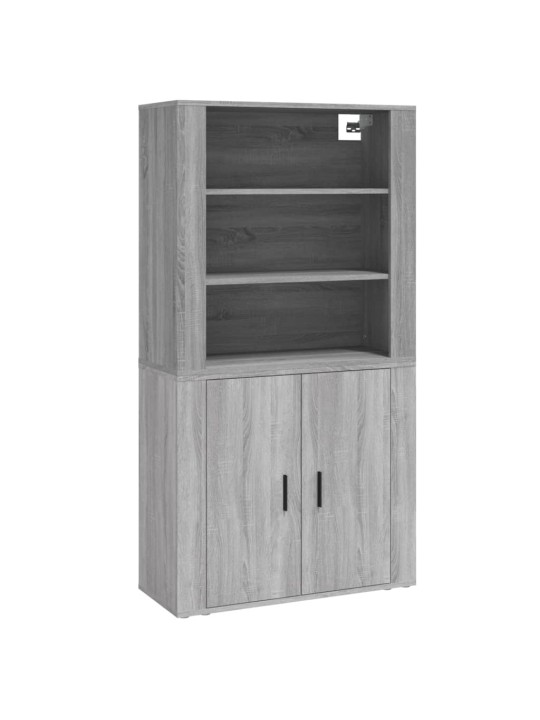 Skříň highboard šedá sonoma kompozitní dřevo