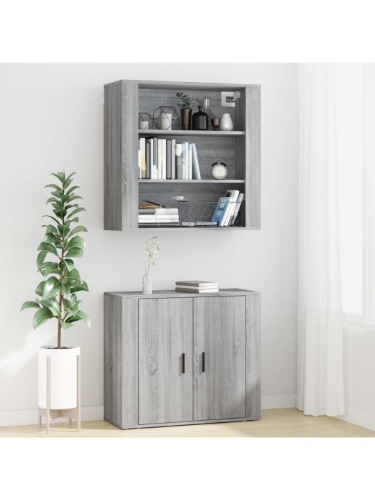 Skříň highboard šedá sonoma kompozitní dřevo