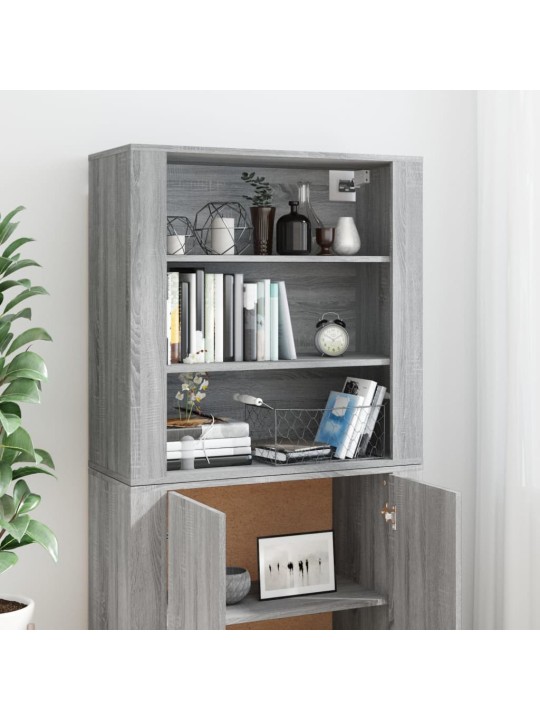 Skříň highboard šedá sonoma kompozitní dřevo