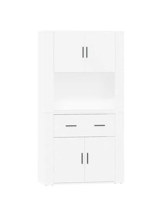 Skříň highboard bílá kompozitní dřevo