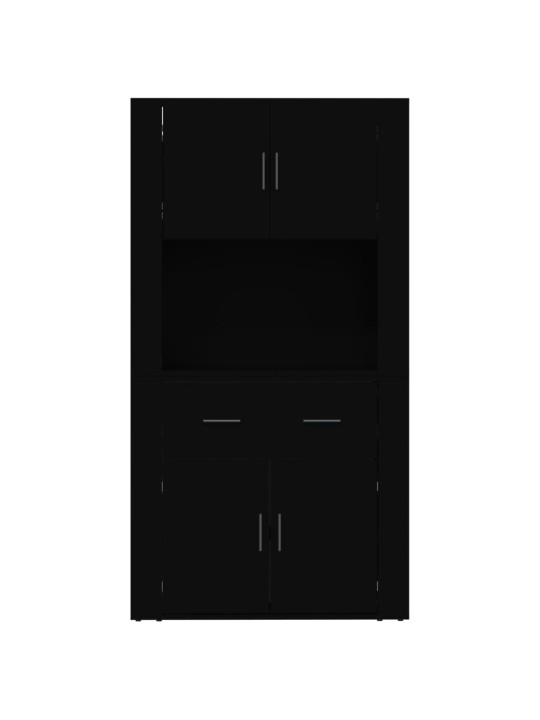 Skříň highboard černá kompozitní dřevo