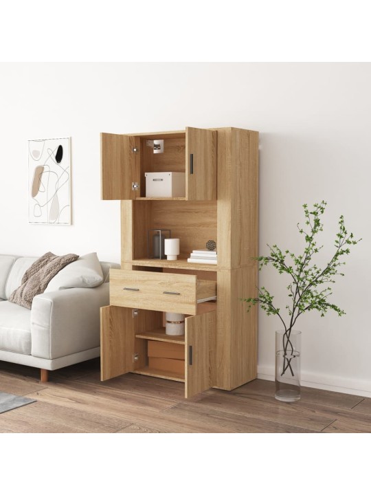 Skříň highboard dub sonoma kompozitní dřevo