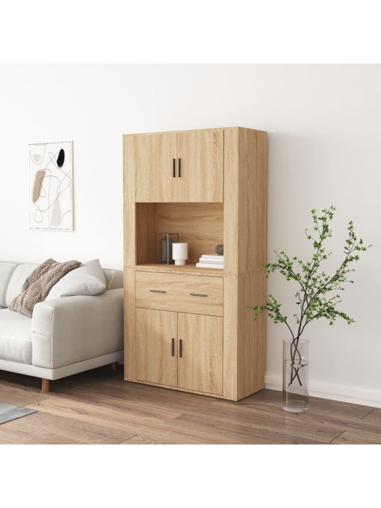 Skříň highboard dub sonoma kompozitní dřevo