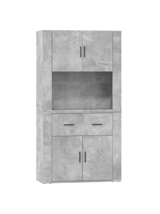 Skříň highboard betonově šedá kompozitní dřevo