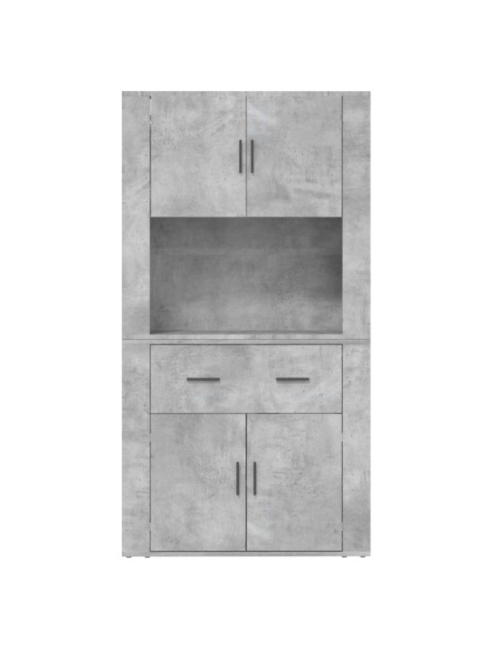 Skříň highboard betonově šedá kompozitní dřevo
