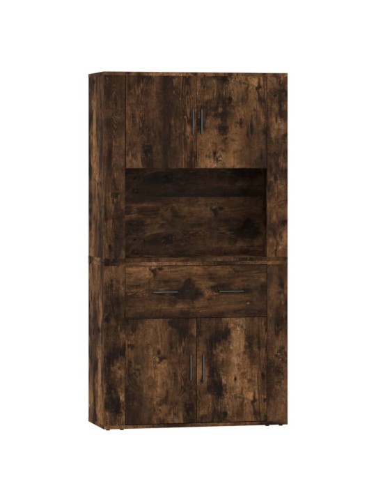 Skříň highboard kouřový dub kompozitní dřevo