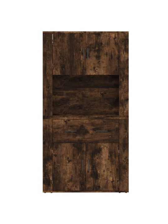 Skříň highboard kouřový dub kompozitní dřevo