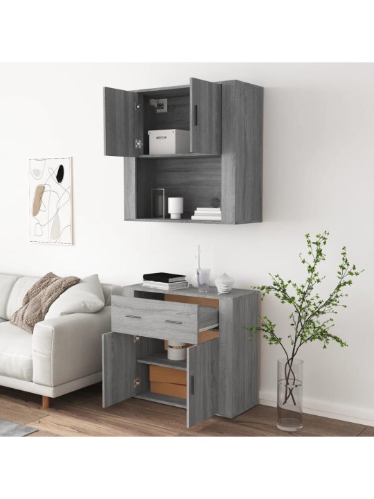 Skříň highboard šedá sonoma kompozitní dřevo