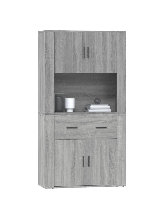 Skříň highboard šedá sonoma kompozitní dřevo