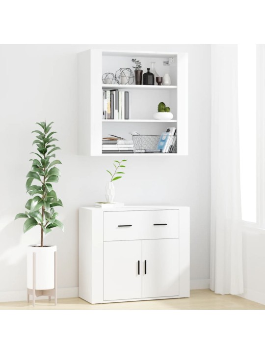 Skříň highboard bílá kompozitní dřevo