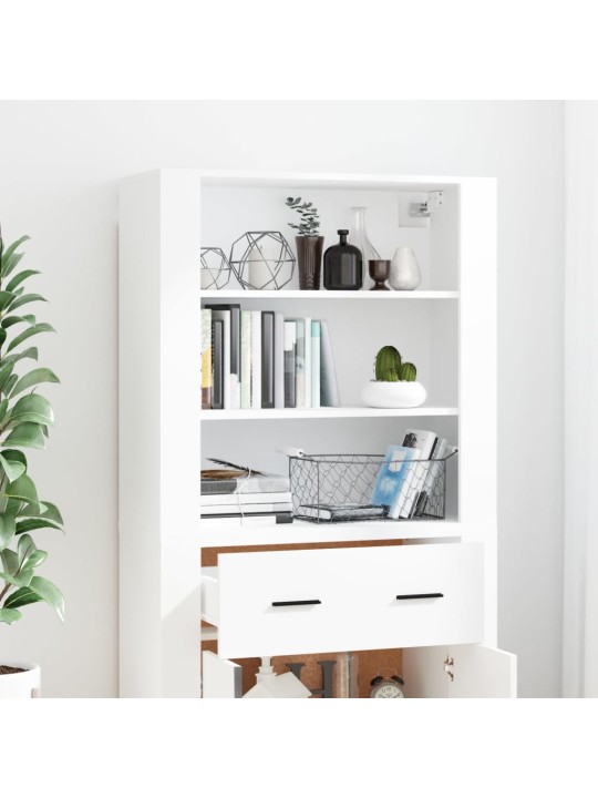 Skříň highboard bílá kompozitní dřevo
