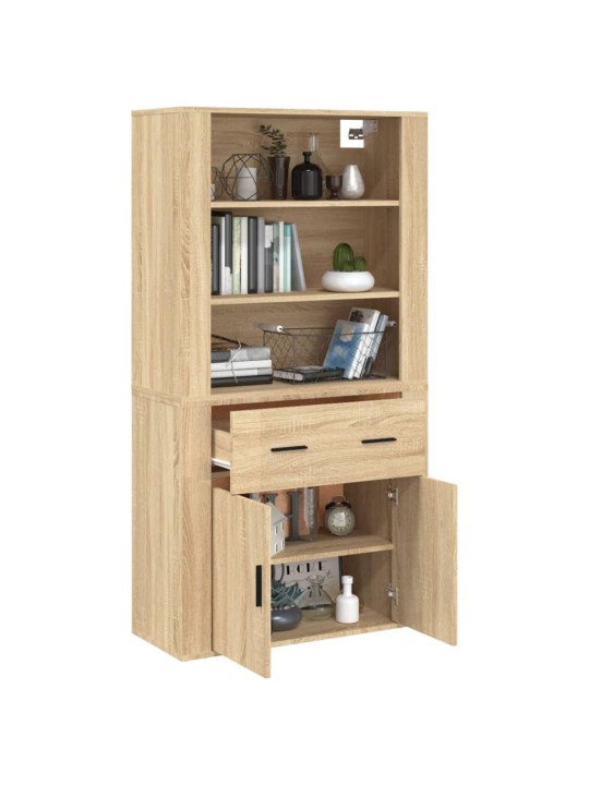 Skříň highboard dub sonoma kompozitní dřevo