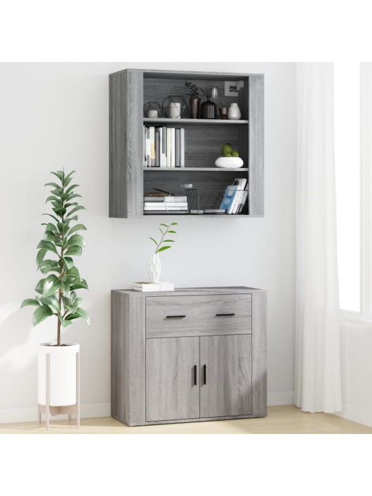 Skříň highboard šedá sonoma kompozitní dřevo