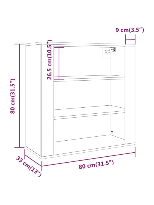 Skříň highboard šedá sonoma kompozitní dřevo
