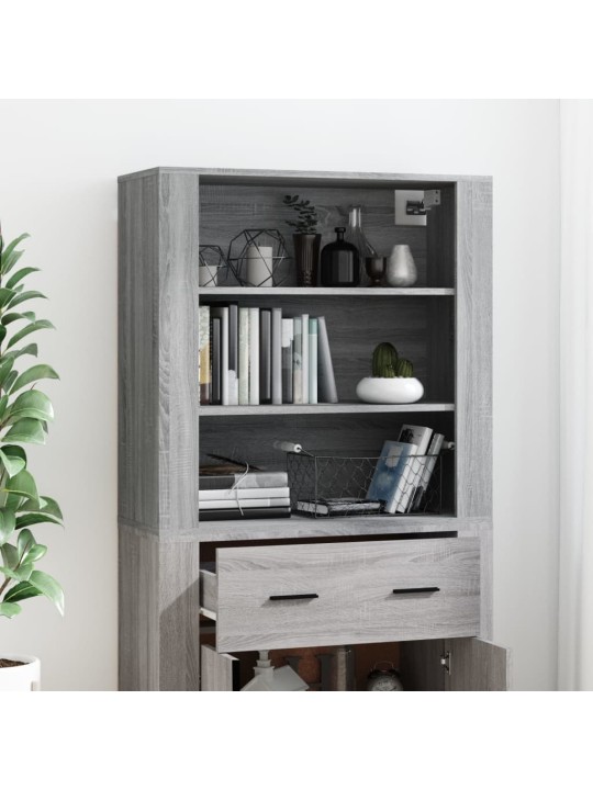 Skříň highboard šedá sonoma kompozitní dřevo