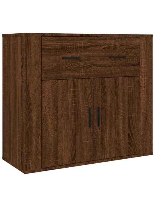 Skříň highboard hnědý dub kompozitní dřevo