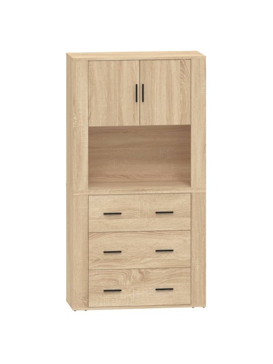 Skříň highboard dub sonoma kompozitní dřevo