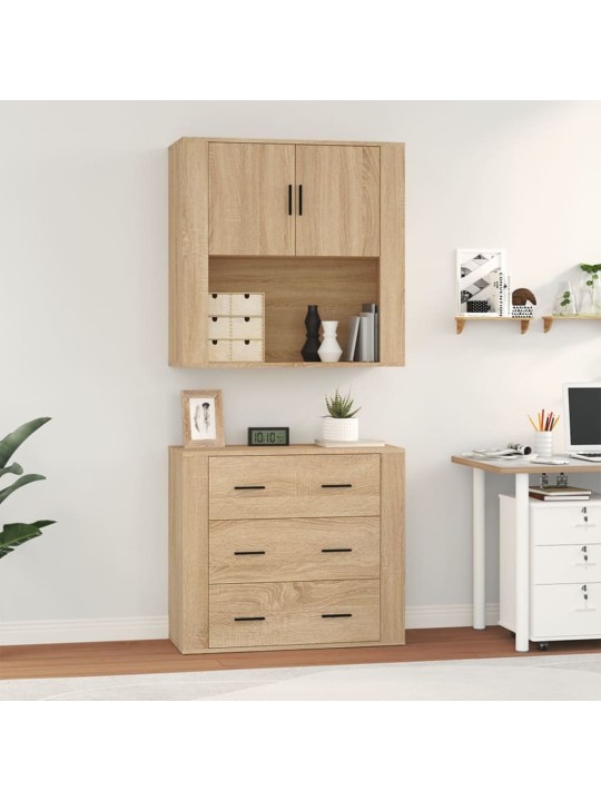 Skříň highboard dub sonoma kompozitní dřevo