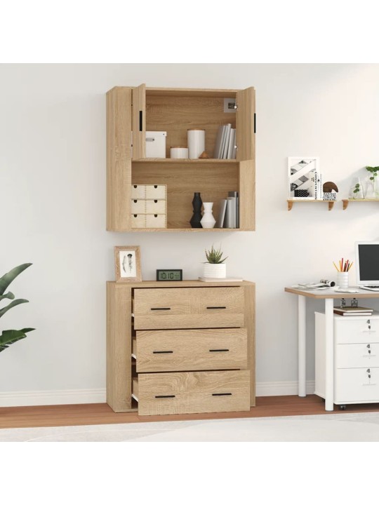Skříň highboard dub sonoma kompozitní dřevo