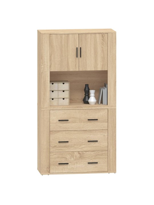 Skříň highboard dub sonoma kompozitní dřevo