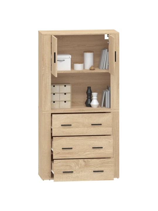 Skříň highboard dub sonoma kompozitní dřevo