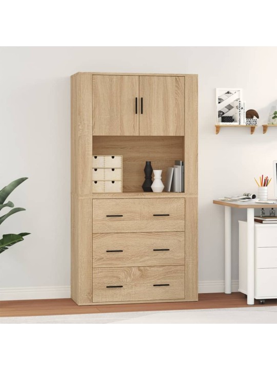Skříň highboard dub sonoma kompozitní dřevo