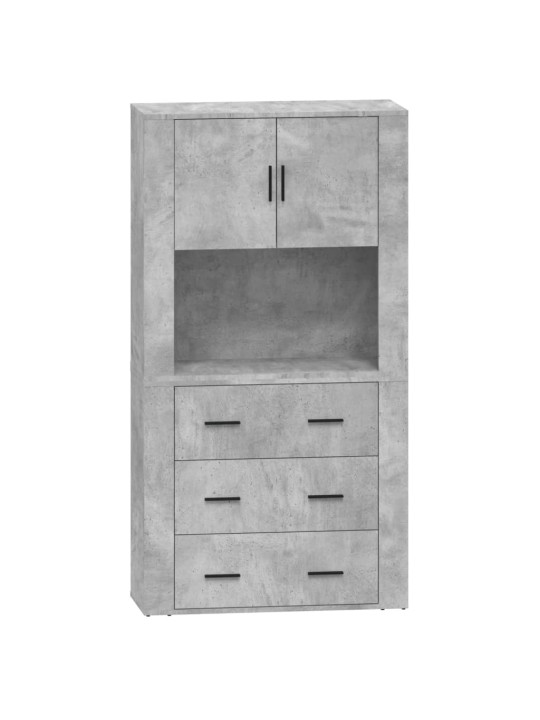 Skříň highboard betonově šedá kompozitní dřevo