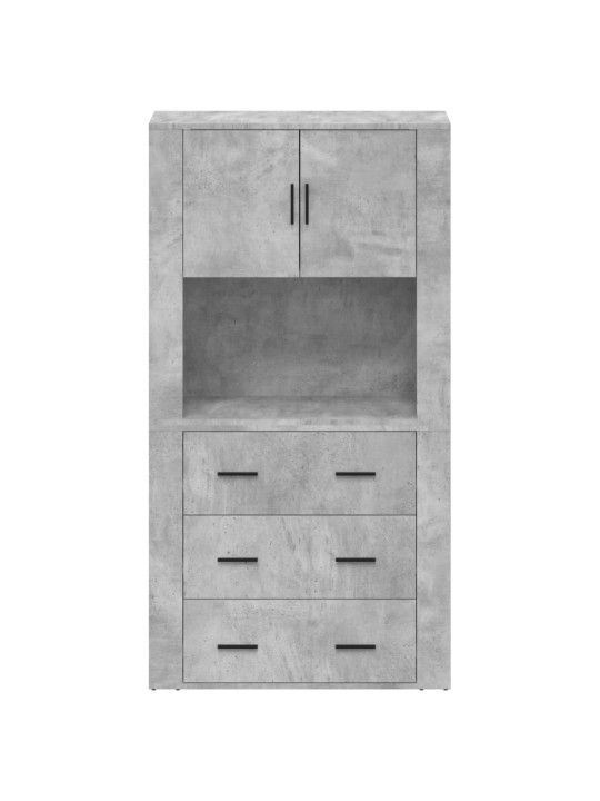 Skříň highboard betonově šedá kompozitní dřevo