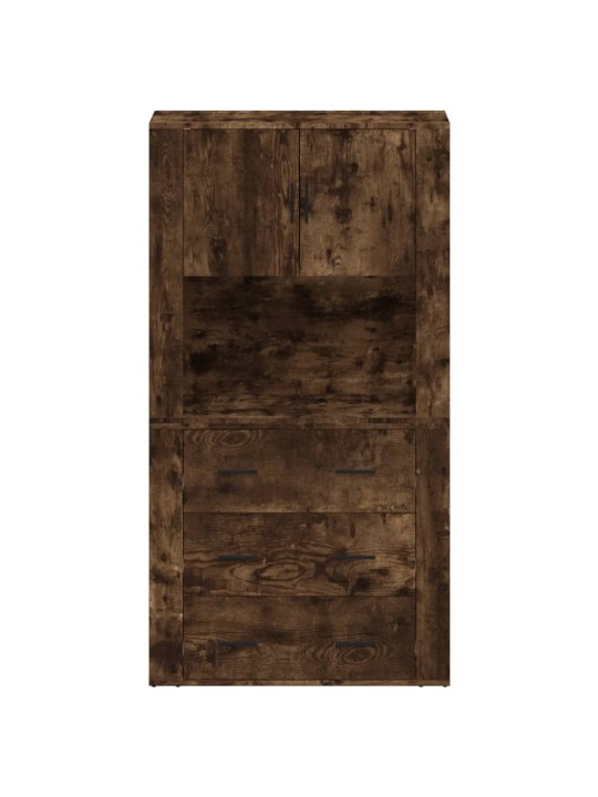 Skříň highboard kouřový dub kompozitní dřevo