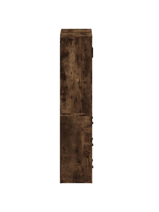 Skříň highboard kouřový dub kompozitní dřevo
