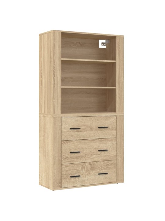 Skříň highboard dub sonoma kompozitní dřevo