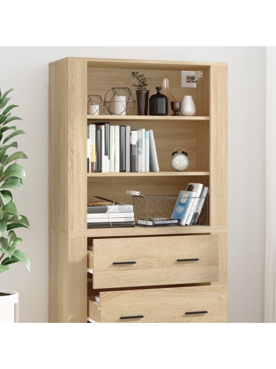 Skříň highboard dub sonoma kompozitní dřevo
