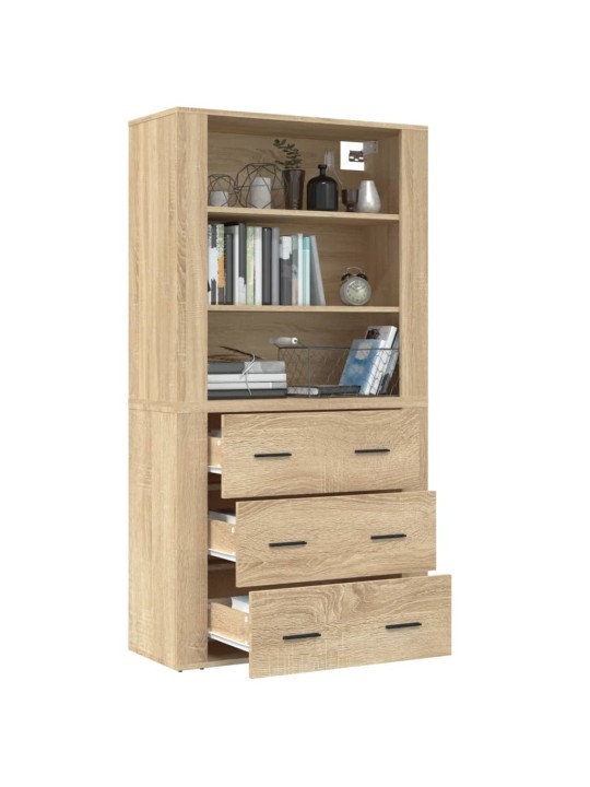 Skříň highboard dub sonoma kompozitní dřevo