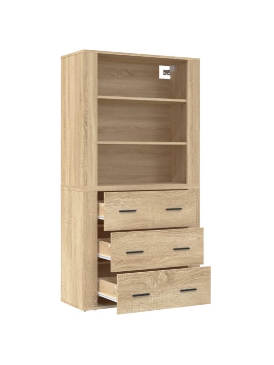 Skříň highboard dub sonoma kompozitní dřevo